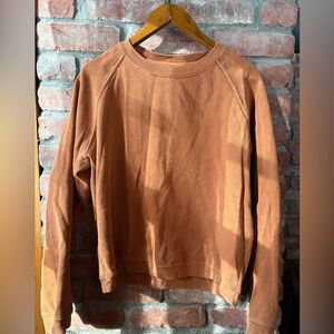 Women's Pull Over Sweatshirt - Orange/Rust